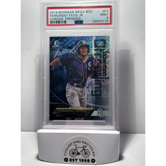Fernando Tatis Jr. 2018 Bowman Chrome Bowman Card Trending  Graded Mint PSA 9 - Picture 1 of 4